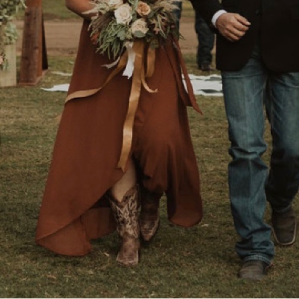 Tan cowboy boots